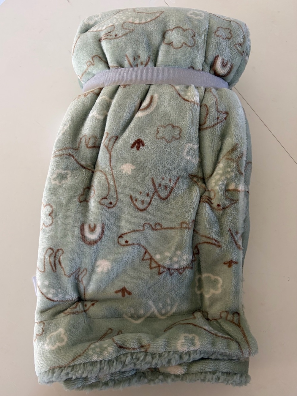 Adirondack Baby By Berkshire Neck Pillow & Throw Blanket Green Dinosaur Gift Set - Picture 6 of 8